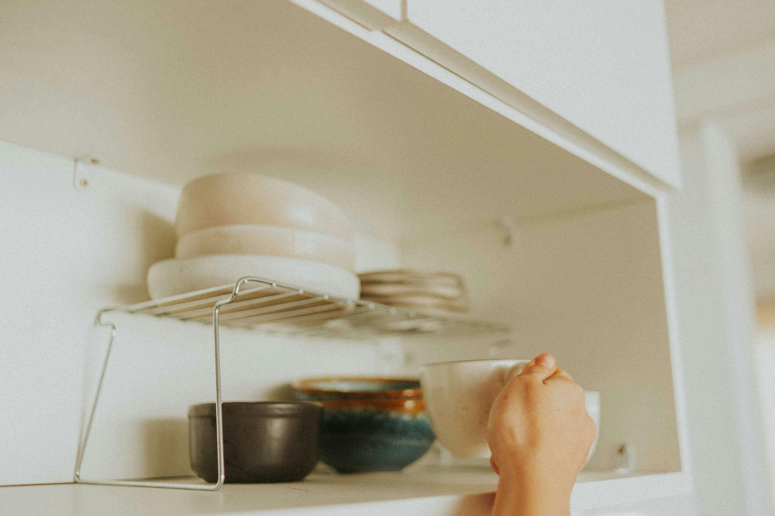 organized kitchen shelf vertical storage
